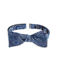 Nordstrom Doyle Paisley Silk Bow Tie In Aqua At