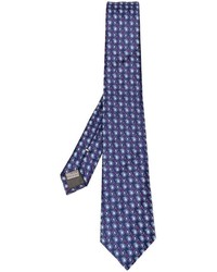 Canali Paisley Embroidered Tie