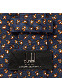 Dunhill Paisley Print Mulberry Silk Tie