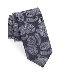 Eton Paisley Silk Linen Tie
