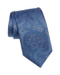 Canali Paisley Silk Tie In Blue At Nordstrom