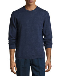 Navy Paisley Sweater