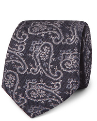 Etro 8cm Paisley Woven Silk And Wool Blend Tie