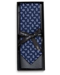 Saks Fifth Avenue Boxed Paisley Teardrop Silk Tie