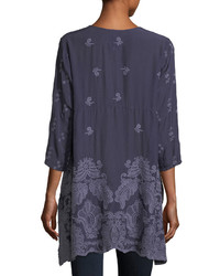 Johnny Was Paisley Flair Georgette Easy Tunic