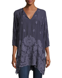 Johnny Was Paisley Flair Georgette Easy Tunic