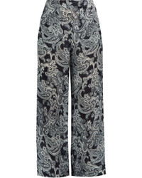 Acne Studios Tennessee Paisley Print Wide Leg Trousers