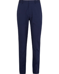 Theory Blue Jake W Slim Fit Stretch Cotton Trousers
