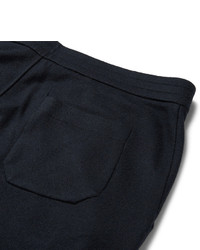 Giorgio Armani Blue Slim Fit Cashmere Trousers