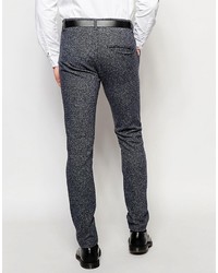 Asos Brand Super Skinny Smart Pants In Texture