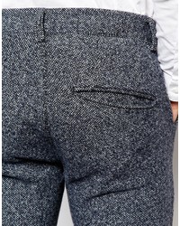 Asos Brand Super Skinny Smart Pants In Texture