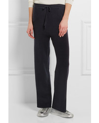 Chinti and Parker Cashmere Track Pants Midnight Blue