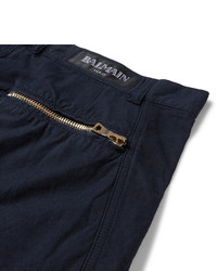 Balmain Cotton Twill Cargo Trousers