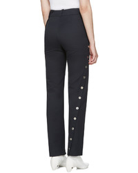 Courreges Courrges Navy Twisted Button Trousers