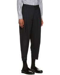 Dolce & Gabbana Dolce And Gabbana Navy Pleated Trousers