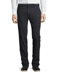 Burberry Donegal Soft Tailoring Pants Charcoal Blue