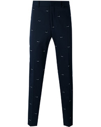 Fendi Embroidered Tailored Trousers