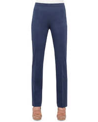 Akris Punto Francesca Slim Leg Pants Indigo