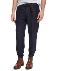 Brunello Cucinelli Lightweight Flannel Wool Pants