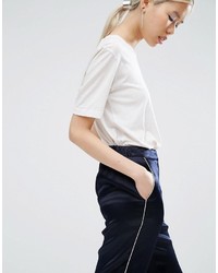Asos Luxe Pajama Pant With Piping Detail