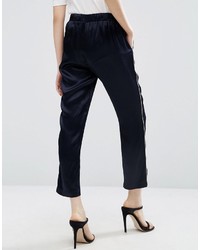 Asos Luxe Pajama Pant With Piping Detail