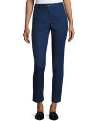 MICHAEL Michael Kors Michl Michl Kors Miranda Crepe Cropped Ankle Pants Blue