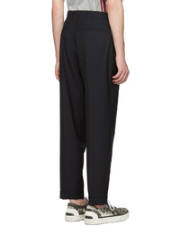 Paul Smith Navy Pleated Trousers