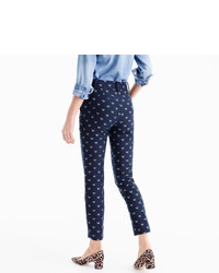 J.Crew Petite Cropped Pant In Bumblebee Jacquard