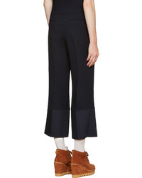 See by Chloe See By Chlo Navy Crepe Trousers
