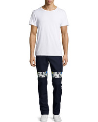 Opening Ceremony Slim Fit Contrast Band Pants Eclipse Blue