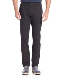 Theory Slim Fit Cotton Blend Trousers