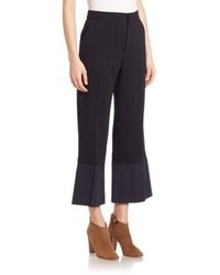 See by Chloe Solid Pants With Ruffled Cuffs