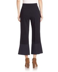 See by Chloe Solid Pants With Ruffled Cuffs