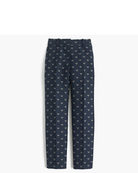J.Crew Tall Cropped Pant In Bumblebee Jacquard