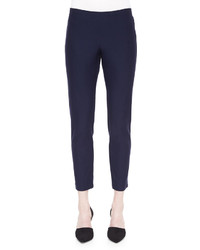 Eileen Fisher Washable Stretch Crepe Ankle Pants Midnight
