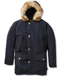 Woolrich Arctic Parka Coyote Trimmed Down Filled Coat