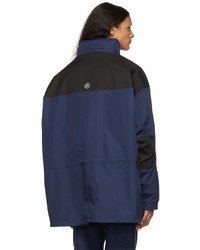 Martine Rose Blue Black Two In One Layered Jacket