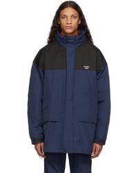 Martine Rose Blue Black Two In One Layered Jacket