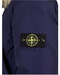 Stone Island Blue Micro Reps Down Filled Hooded Parka