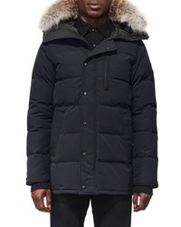 Canada Goose Carson Slim Fit Hooded Packable Parka With Genuine Coyote Fur Trim