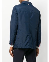 Thom Browne Cropped Rain Parka With Detachable Downfilled Liner In Nylon Tech