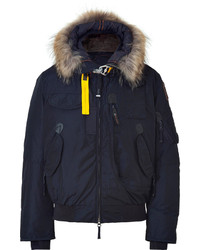 Parajumpers Down Gobi Bomber Parka In Navy