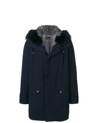 Yves Salomon Fur Hooded Parka Coat