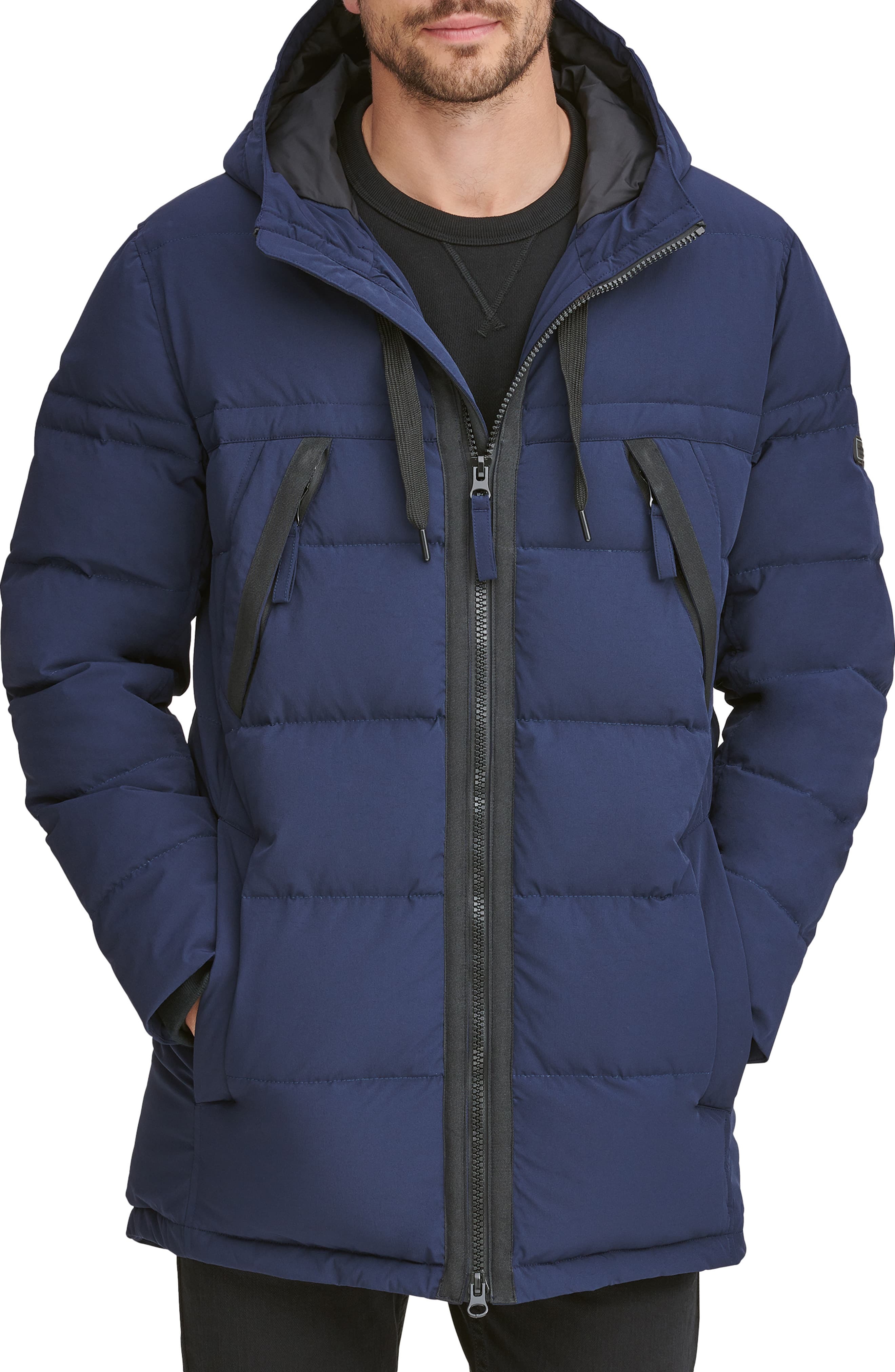 Marc New York Holden Water Resistant Down Feather Fill Quilted Coat ...