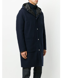 Moncler Hooded Button Coat