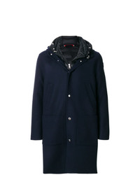 Moncler Hooded Button Coat