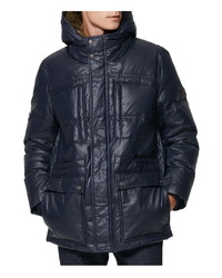 Andrew Marc Kincaid Quilted Down Coat With Faux