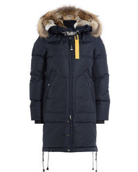 Parajumpers Long Bear Down Parka With Fur Trimmed Hood