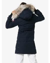 Canada Goose Lorette Feather Down Cotton Blend Hooded Parka