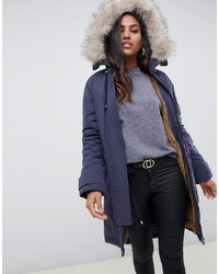 ASOS DESIGN Luxe Parka With Faux